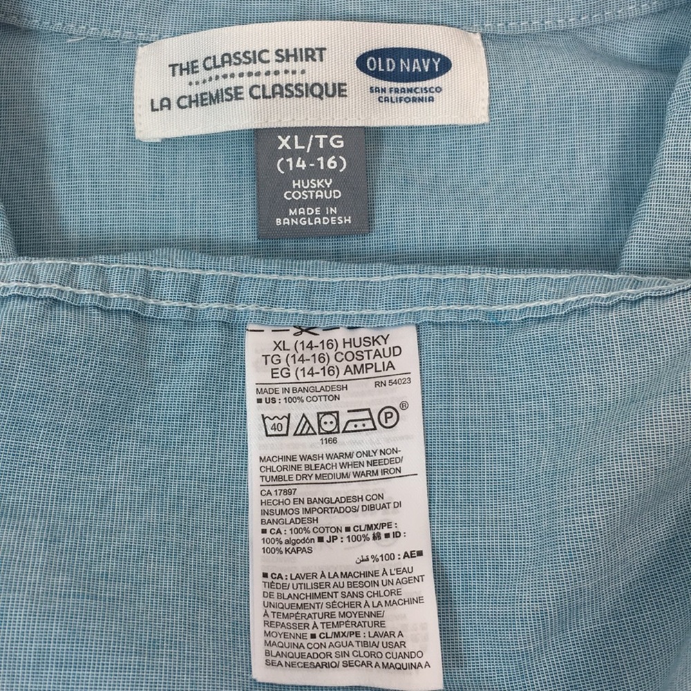 💙OLD NAVY💙LIGHT BLUE CLASSIC SHIRT - Picture 12 of 12